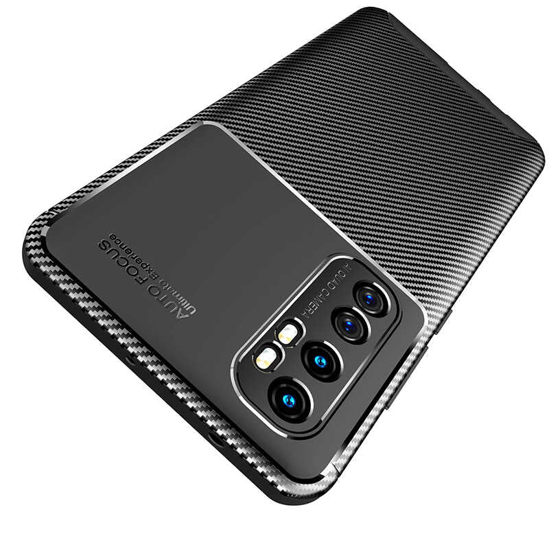 Xiaomi Mi Note 10 Lite Kılıf Zore Negro Silikon Kapak Kahverengi