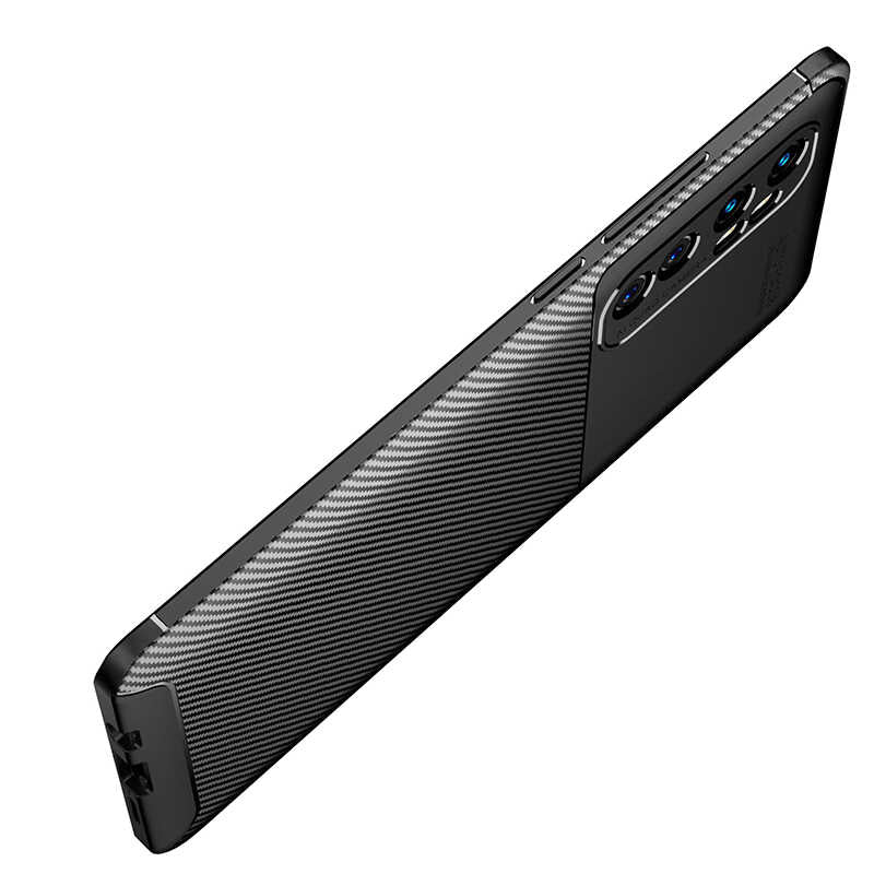 Xiaomi Mi Note 10 Lite Kılıf Zore Negro Silikon Kapak Kahverengi