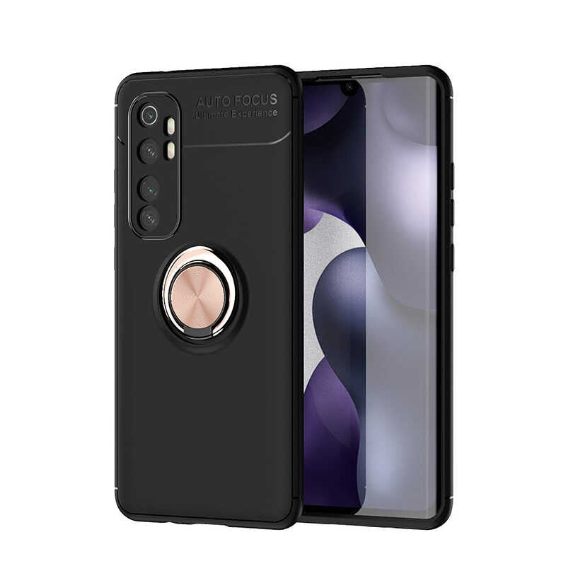 Xiaomi Mi Note 10 Lite Kılıf Zore Ravel Silikon Kapak Kırmızı