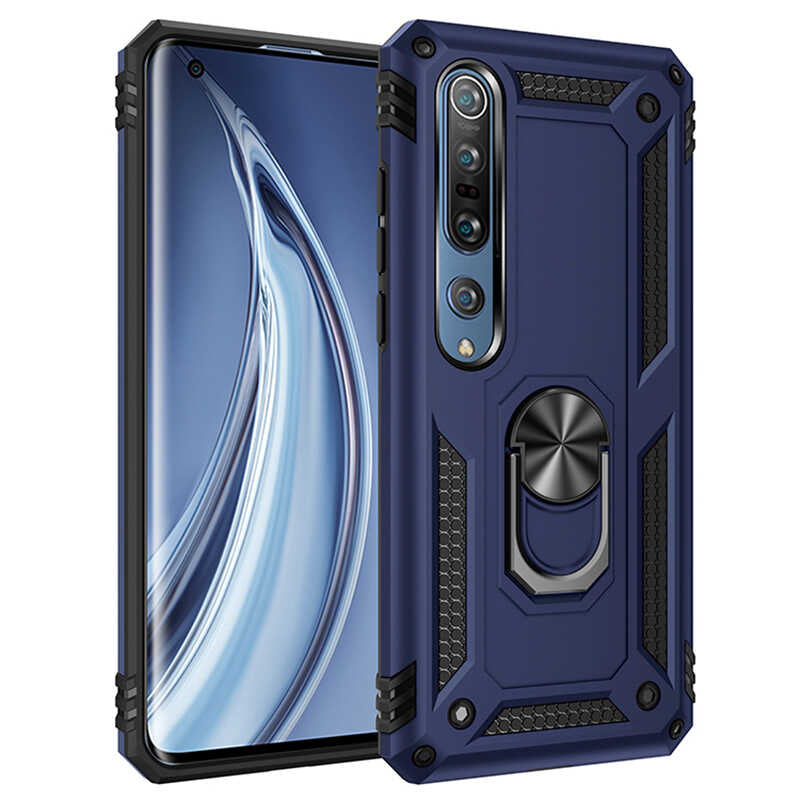 Xiaomi Mi Note 10 Lite Kılıf Zore Vega Kapak Gri