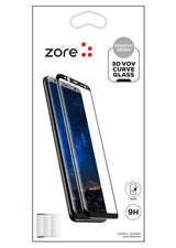 Xiaomi Mi Note 10 Zore 3D Vov Curve Glass Ekran Koruyucu Siyah