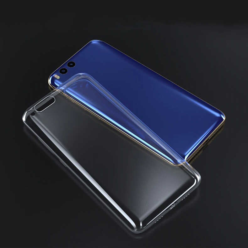 Xiaomi Mi Note 3 Kılıf Zore Süper Silikon Kapak Renksiz