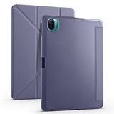 Xiaomi Mi Pad 5 Kılıf Zore Tri Folding Kalem Bölmeli Standlı Kılıf Mor