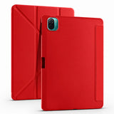 Xiaomi Mi Pad 5 Kılıf Zore Tri Folding Kalem Bölmeli Standlı Kılıf Kırmızı