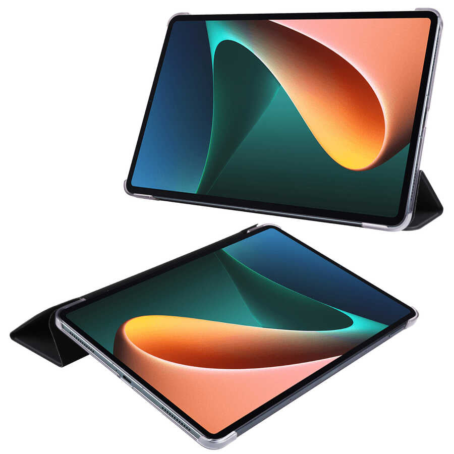 Xiaomi Mi Pad 5 Zore Smart Cover Standlı 1-1 Kılıf Siyah