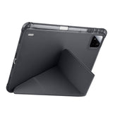 Xiaomi Pad 7 Kılıf Zore Tri Folding Kalem Bölmeli Standlı Kılıf Siyah
