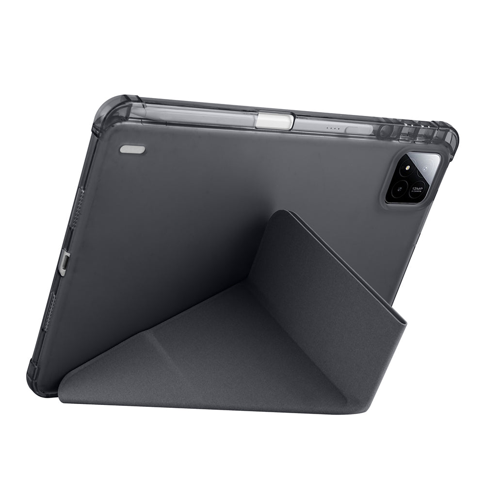 Xiaomi Pad 7 Kılıf Zore Tri Folding Kalem Bölmeli Standlı Kılıf Rose Gold