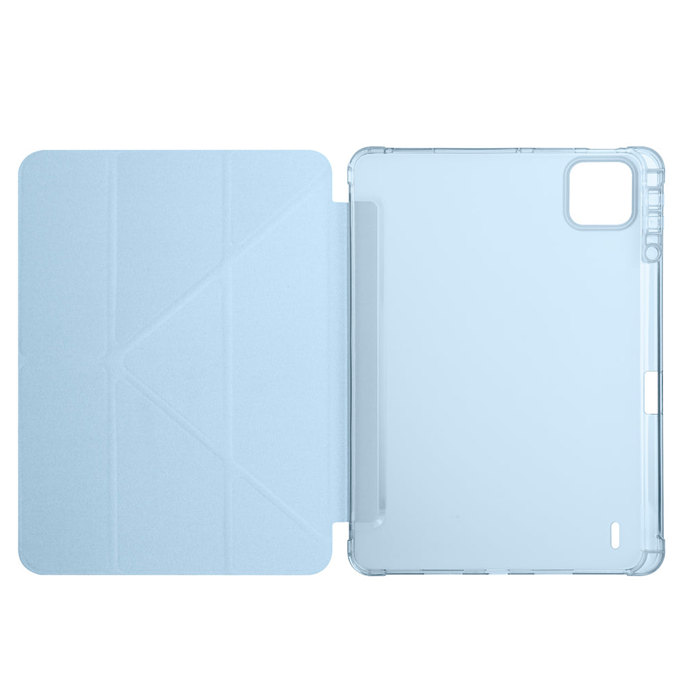 Xiaomi Pad 7 Kılıf Zore Tri Folding Kalem Bölmeli Standlı Kılıf Mor