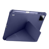 Xiaomi Pad 7 Kılıf Zore Tri Folding Kalem Bölmeli Standlı Kılıf Mor