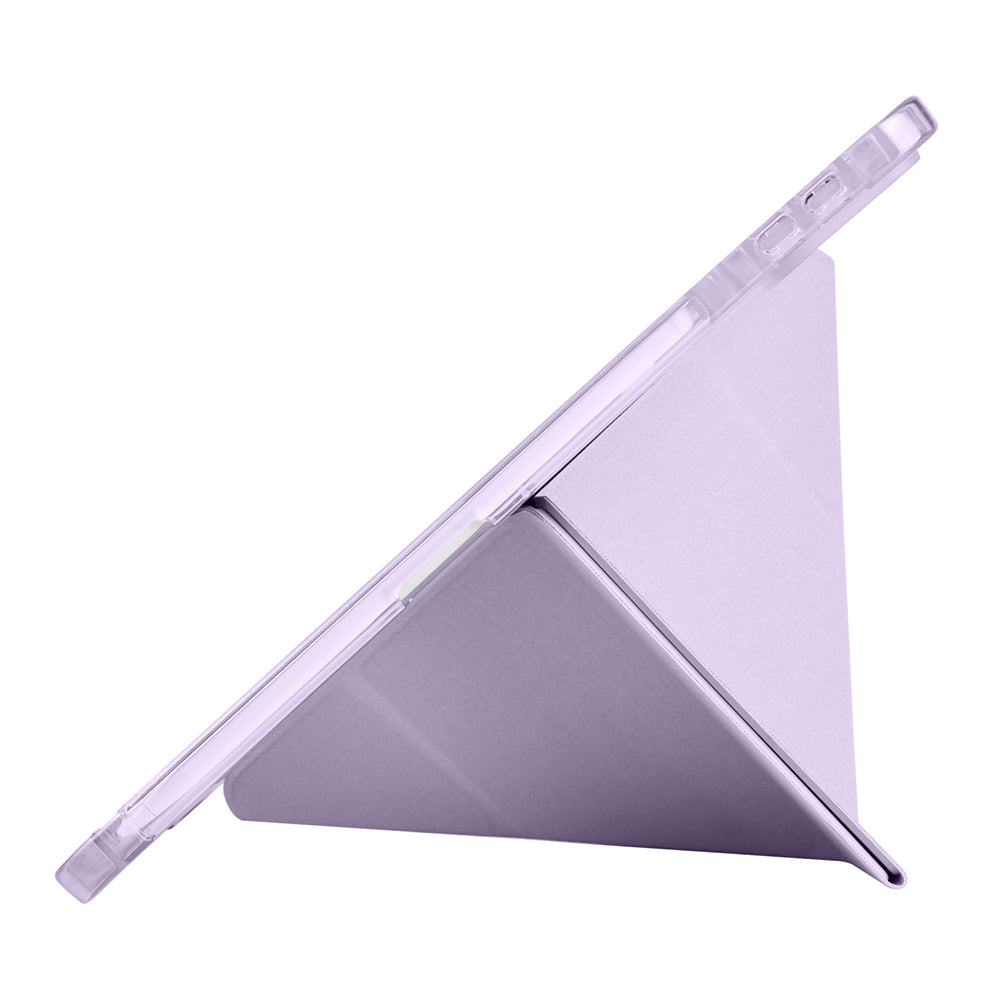 Xiaomi Pad 7 Kılıf Zore Tri Folding Kalem Bölmeli Standlı Kılıf Mor