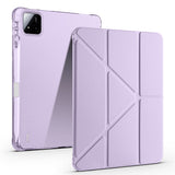 Xiaomi Pad 7 Kılıf Zore Tri Folding Kalem Bölmeli Standlı Kılıf Lila