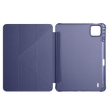 Xiaomi Pad 7 Pro Kılıf Zore Tri Folding Kalem Bölmeli Standlı Kılıf Lacivert