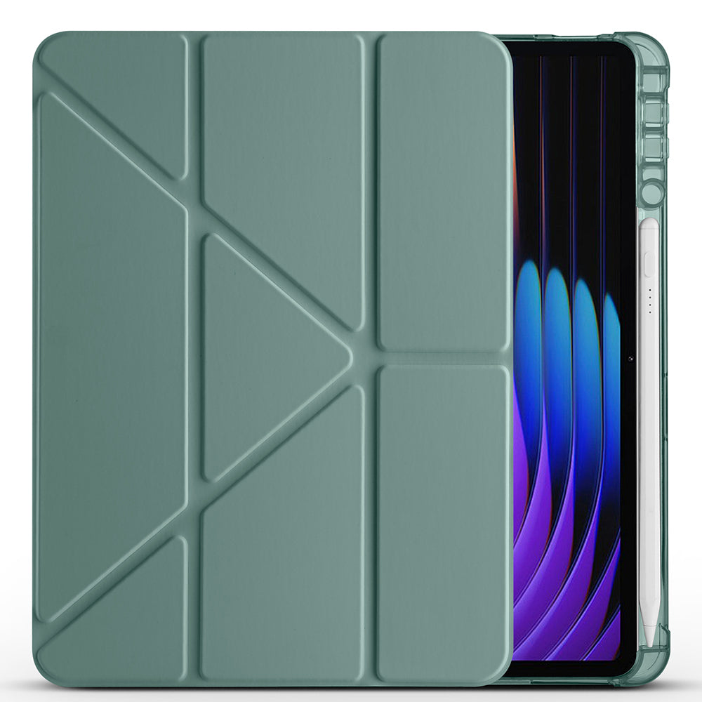 Xiaomi Pad 7 Pro Kılıf Zore Tri Folding Kalem Bölmeli Standlı Kılıf Rose Gold