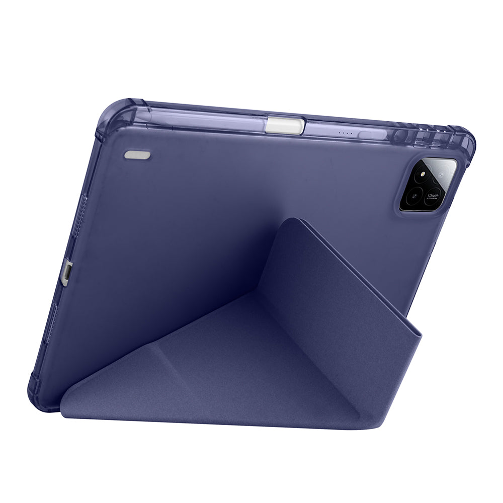 Xiaomi Pad 7 Pro Kılıf Zore Tri Folding Kalem Bölmeli Standlı Kılıf Mor