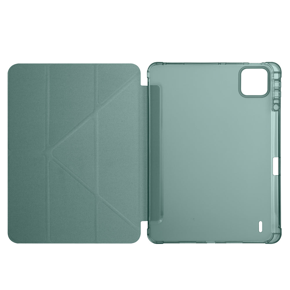 Xiaomi Pad 7 Pro Kılıf Zore Tri Folding Kalem Bölmeli Standlı Kılıf Mavi