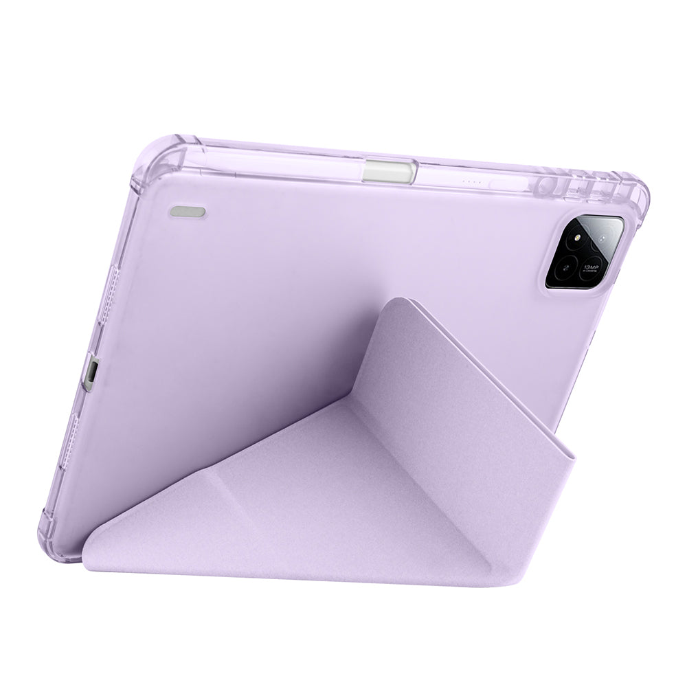 Xiaomi Pad 7 Pro Kılıf Zore Tri Folding Kalem Bölmeli Standlı Kılıf Mavi