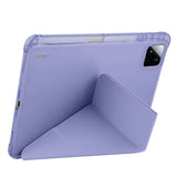 Xiaomi Pad 7 Pro Kılıf Zore Tri Folding Kalem Bölmeli Standlı Kılıf Mor