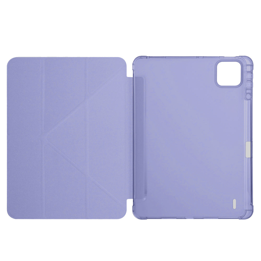 Xiaomi Pad 7 Pro Kılıf Zore Tri Folding Kalem Bölmeli Standlı Kılıf Mor