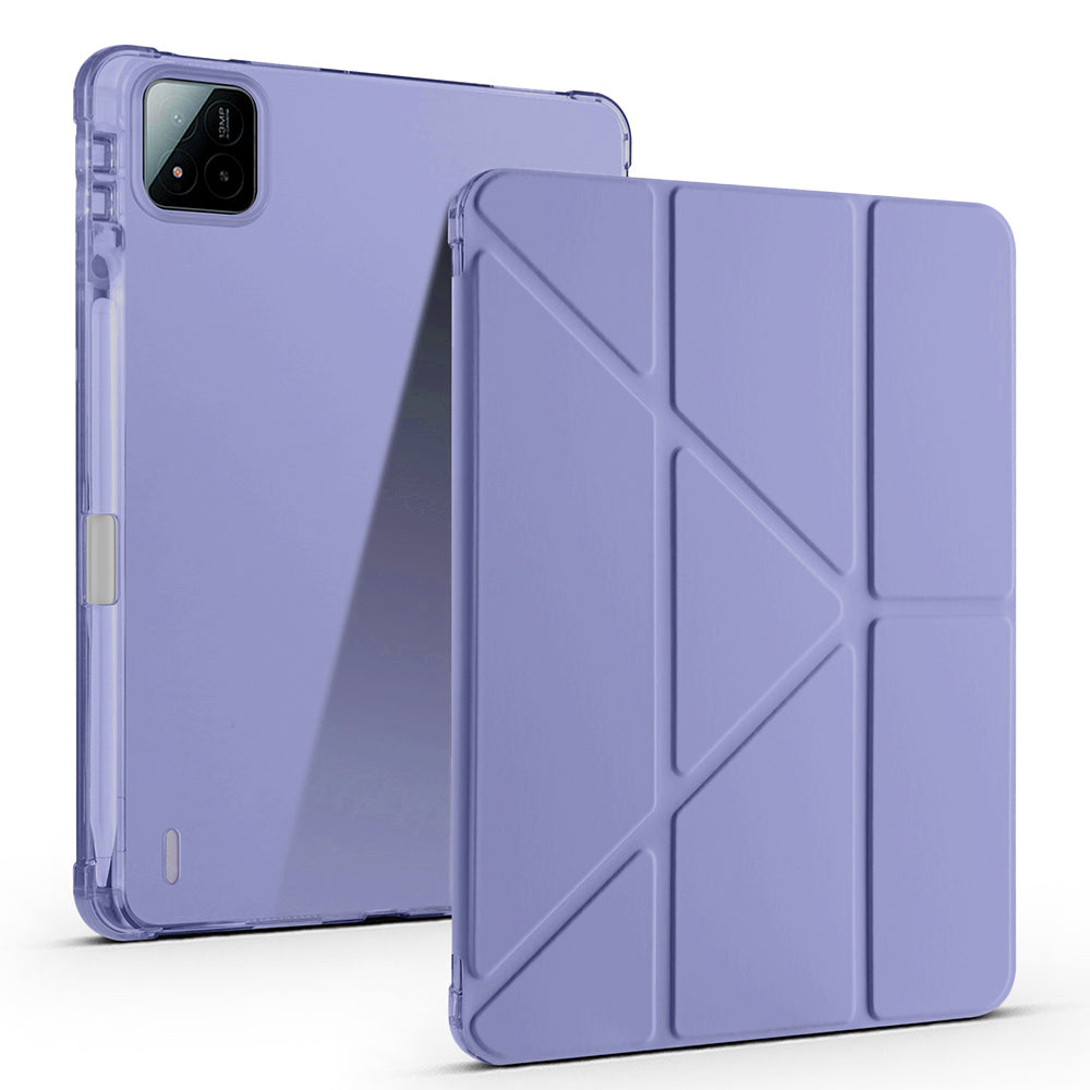 Xiaomi Pad 7 Pro Kılıf Zore Tri Folding Kalem Bölmeli Standlı Kılıf Mor