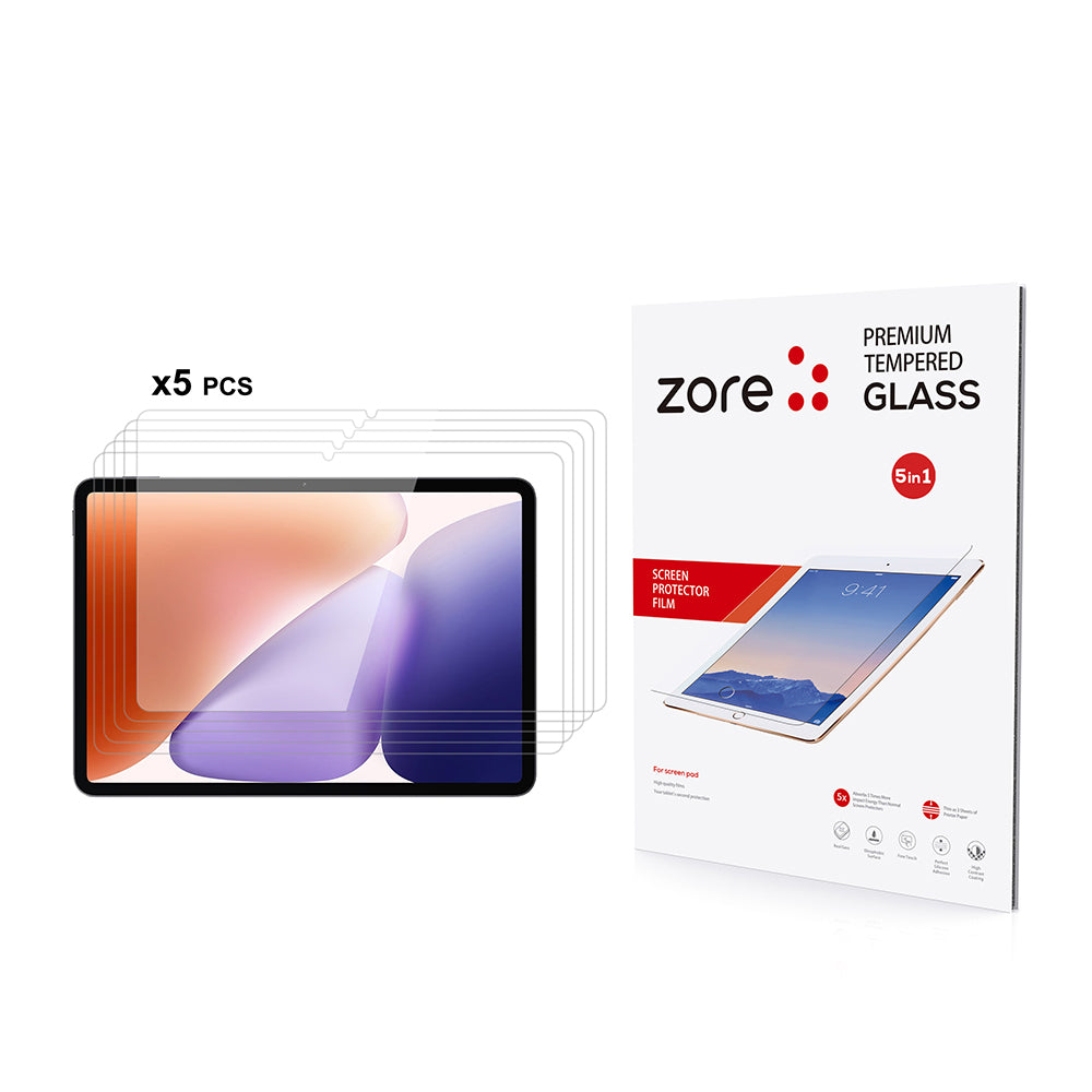 Xiaomi Pad 7 Zore 5in1 Tablet Temperli Cam Ekran Koruyucu Şeffaf