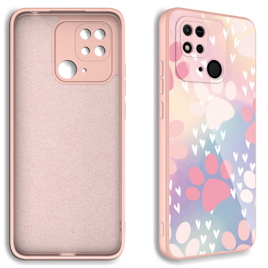 Xiaomi Poco C40 Kılıf Kamera Korumalı Desenli Sert Silikon Zore Epoksi Kapak NO6