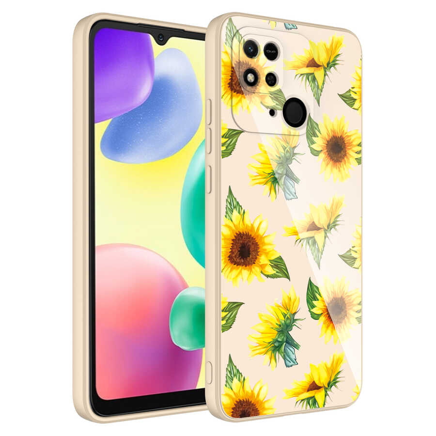 Xiaomi Poco C40 Kılıf Kamera Korumalı Desenli Sert Silikon Zore Epoksi Kapak NO2