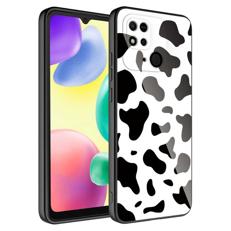 Xiaomi Poco C40 Kılıf Kamera Korumalı Desenli Sert Silikon Zore Epoksi Kapak NO7