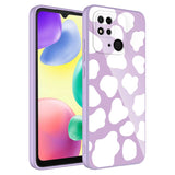 Xiaomi Poco C40 Kılıf Kamera Korumalı Desenli Sert Silikon Zore Epoksi Kapak NO6