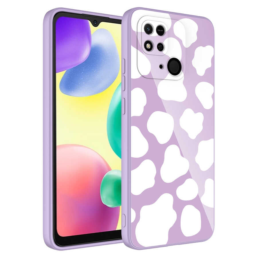 Xiaomi Poco C40 Kılıf Kamera Korumalı Desenli Sert Silikon Zore Epoksi Kapak NO1