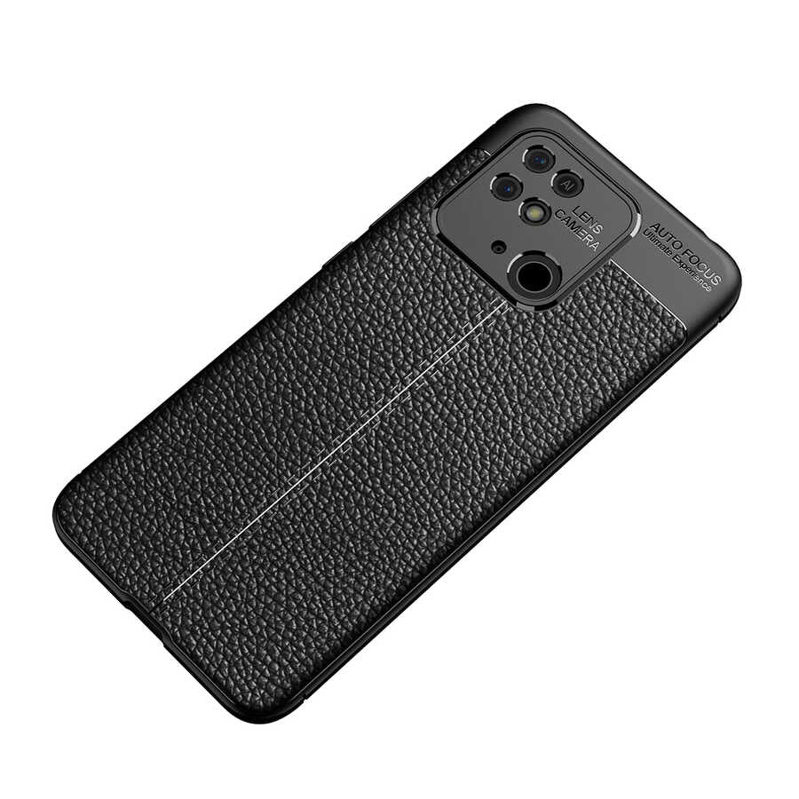 Xiaomi Poco C40 Kılıf Zore Niss Silikon Kapak Siyah