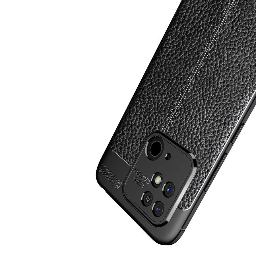 Xiaomi Poco C40 Kılıf Zore Niss Silikon Kapak Siyah