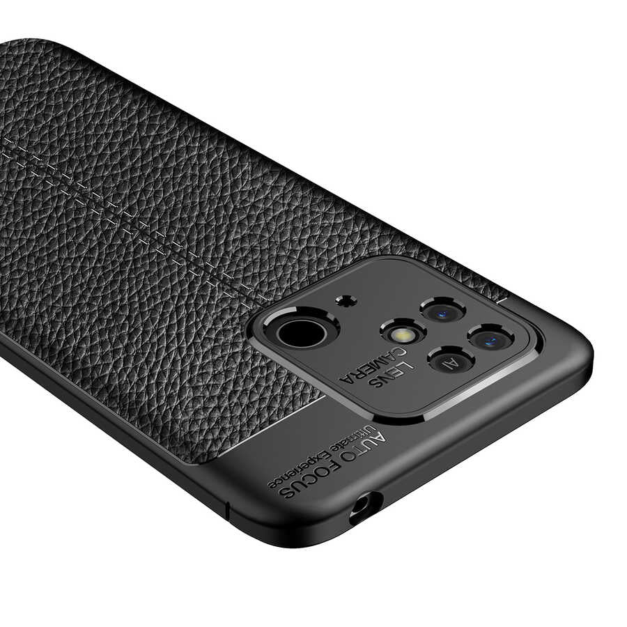 Xiaomi Poco C40 Kılıf Zore Niss Silikon Kapak Siyah