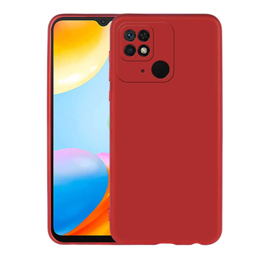 Xiaomi Poco C40 Kılıf Zore Premier Silikon Kapak Kırmızı
