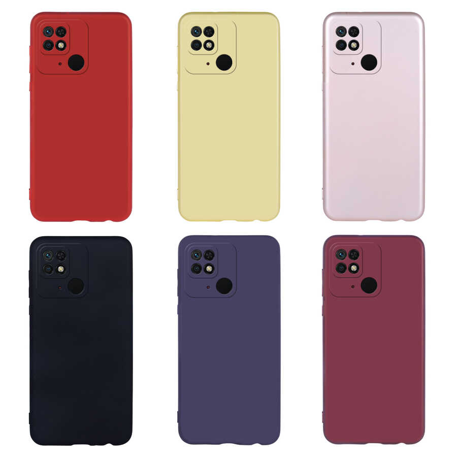 Xiaomi Poco C40 Kılıf Zore Premier Silikon Kapak Mürdüm
