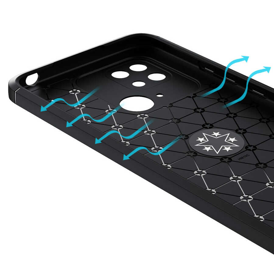 Xiaomi Poco C40 Kılıf Zore Ravel Silikon Kapak Mavi