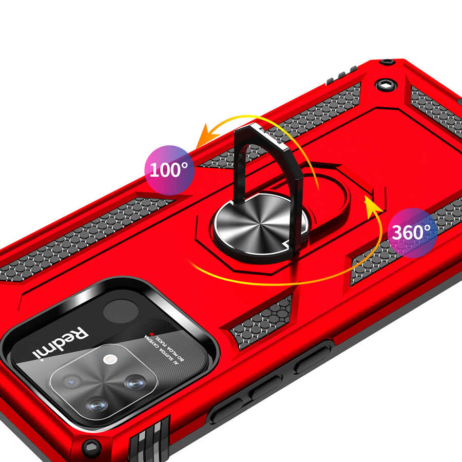 Xiaomi Poco C40 Kılıf Zore Vega Kapak Gold