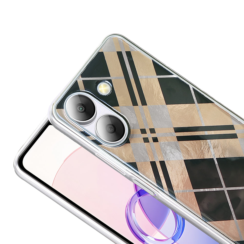 Xiaomi Poco C65 Kılıf Desenli Zore Mep Kapak Geometrik