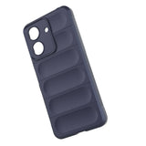 Xiaomi Poco C65 Kılıf Esnek TPU Oyuklu Arka Yüzey Tasarımlı Zore Etnik Silikon Kapak Siyah