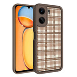Xiaomi Poco C65 Kılıf Kamera Korumalı Baskılı Arka Yüzey Zore Klas Kapak Açık Kahve