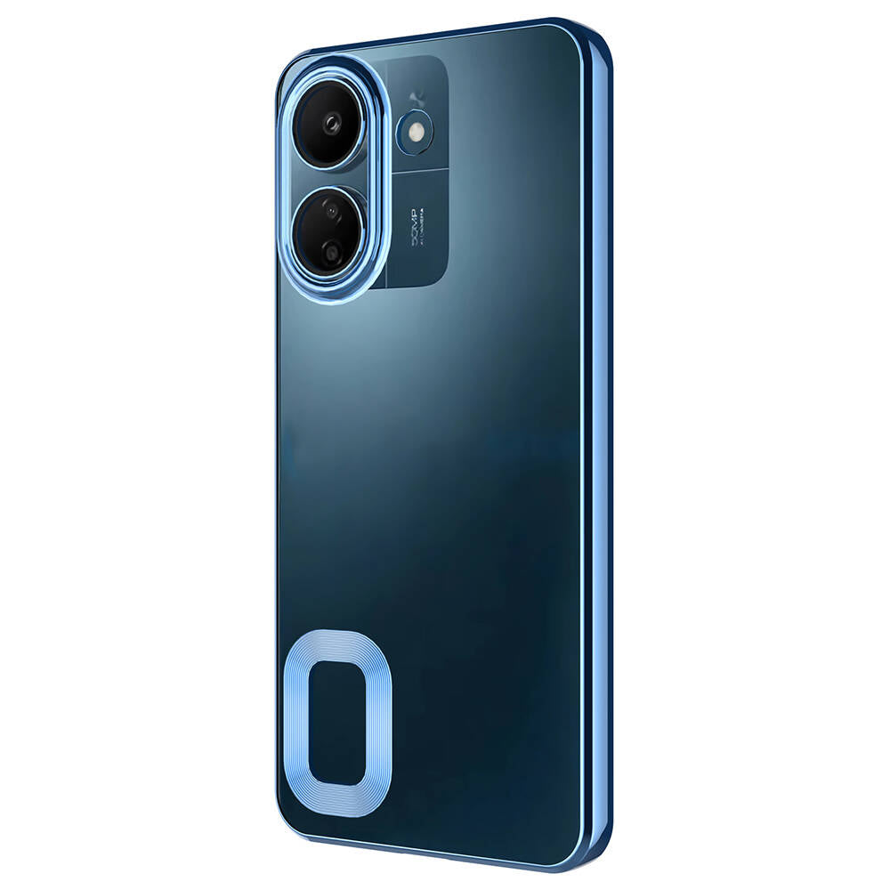 Xiaomi Poco C65 Kılıf Kamera Korumalı Logo Gösteren Zore Omega Kapak Rose Gold