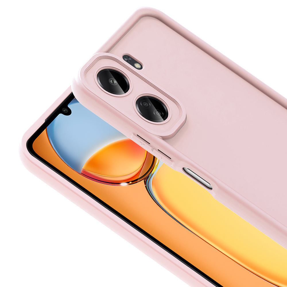 Xiaomi Poco C65 Kılıf Kamera Korumalı Zore Ananas Kapak Mürdüm