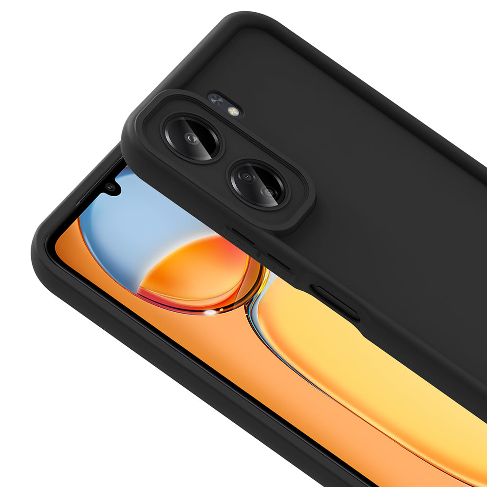 Xiaomi Poco C65 Kılıf Kamera Korumalı Zore Ananas Kapak Mürdüm