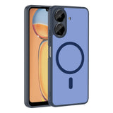 Xiaomi Poco C65 Kılıf M-safe Şarj Özellikli Zore Babet Kapak Lacivert