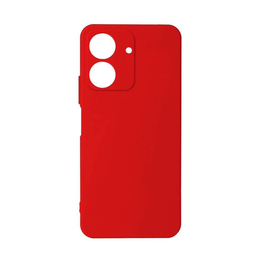 Xiaomi Poco C65 Kılıf Zore Biye Silikon Kırmızı
