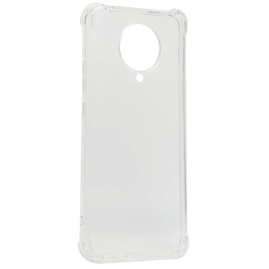 Xiaomi Poco F2 Pro Kılıf Zore Kamera Korumalı Nitro Anti Shock Silikon Renksiz