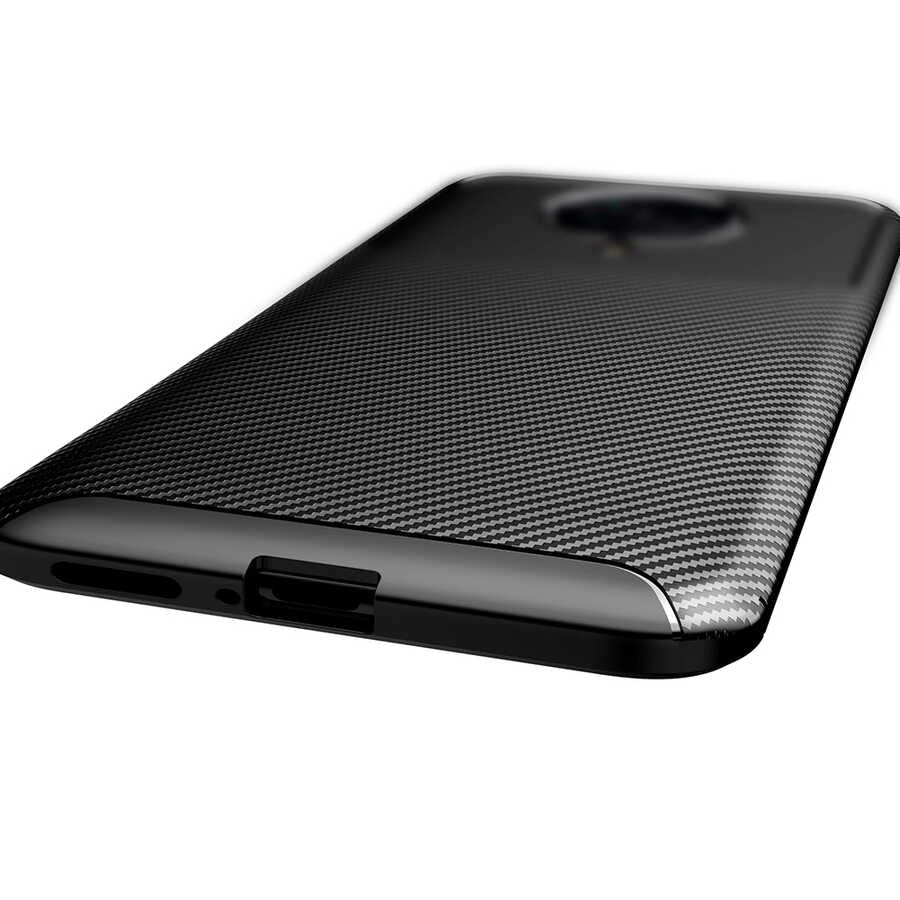 Xiaomi Poco F2 Pro Kılıf Zore Negro Silikon Kapak Kahverengi
