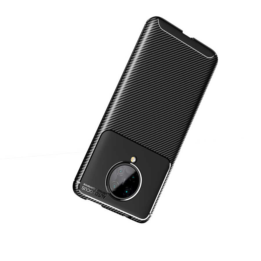 Xiaomi Poco F2 Pro Kılıf Zore Negro Silikon Kapak Kahverengi