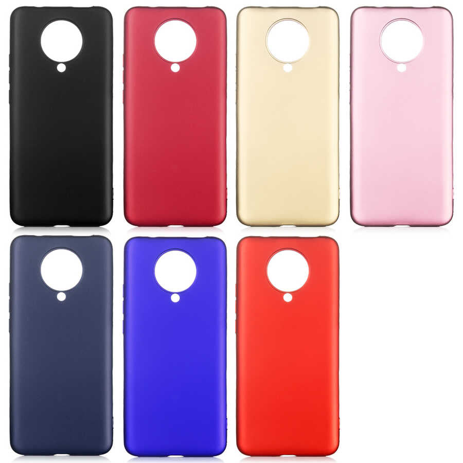 Xiaomi Poco F2 Pro Kılıf Zore Premier Silikon Kapak Gold