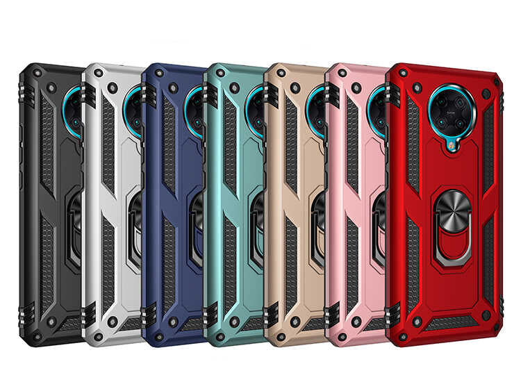 Xiaomi Poco F2 Pro Kılıf Zore Vega Kapak Gold