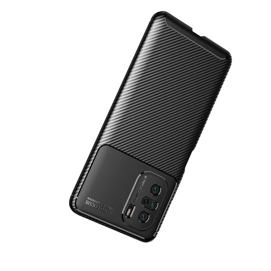 Xiaomi Poco F3 Kılıf Zore Negro Silikon Kapak Siyah